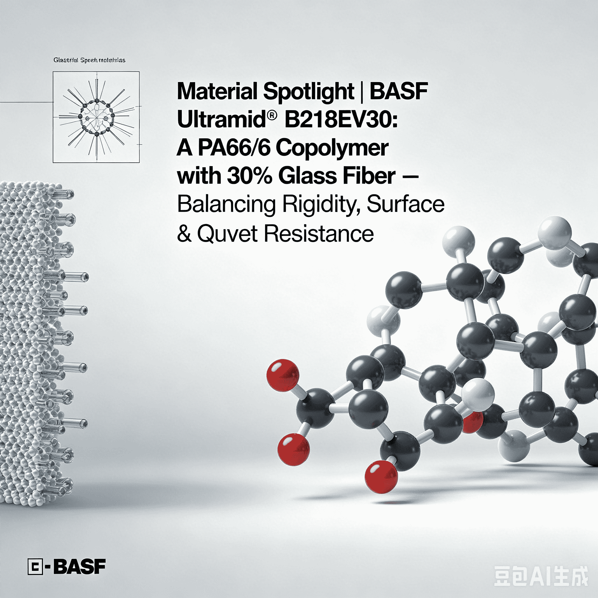 Materiaal Spotlight | BASF Ultramid® B218EV30: een PA66/6-copolymeer met 30% glasvezel – balans tussen stijfheid, oppervlaktekwaliteit en hittebestendigheid